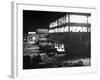 Exterior of Firestone Tire and Rubber Co. Plant at Night-null-Framed Photographic Print