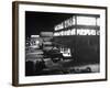 Exterior of Firestone Tire and Rubber Co. Plant at Night-null-Framed Photographic Print