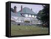 Exterior of Government House, Stanley, Falkland Islands, South America-G Richardson-Framed Stretched Canvas