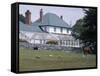 Exterior of Government House, Stanley, Falkland Islands, South America-G Richardson-Framed Stretched Canvas