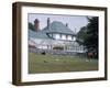 Exterior of Government House, Stanley, Falkland Islands, South America-G Richardson-Framed Photographic Print