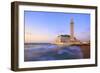 Exterior of Hassan Ll Mosque and Coastline at Dusk, Casablanca, Morocco, North Africa, Africa-Neil Farrin-Framed Photographic Print