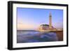 Exterior of Hassan Ll Mosque and Coastline at Dusk, Casablanca, Morocco, North Africa, Africa-Neil Farrin-Framed Photographic Print