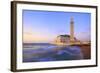 Exterior of Hassan Ll Mosque and Coastline at Dusk, Casablanca, Morocco, North Africa, Africa-Neil Farrin-Framed Photographic Print