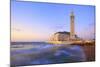 Exterior of Hassan Ll Mosque and Coastline at Dusk, Casablanca, Morocco, North Africa, Africa-Neil Farrin-Mounted Photographic Print