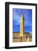 Exterior of Hassan Ll Mosque, Casablanca, Morocco, North Africa, Africa-Neil Farrin-Framed Photographic Print