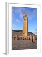 Exterior of Hassan Ll Mosque, Casablanca, Morocco, North Africa-Neil Farrin-Framed Photographic Print