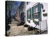 Exterior of Houses on a Typical Street, Annapolis, Maryland, USA-I Vanderharst-Stretched Canvas