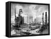 Exterior of Humble Oil Refinery-Dmitri Kessel-Framed Stretched Canvas