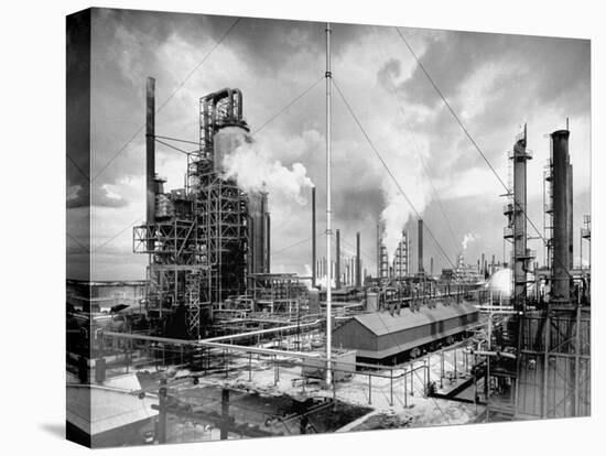 Exterior of Humble Oil Refinery-Dmitri Kessel-Stretched Canvas