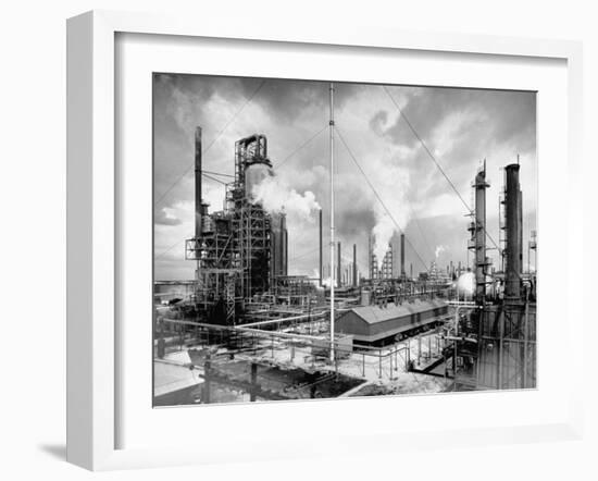 Exterior of Humble Oil Refinery-Dmitri Kessel-Framed Photographic Print