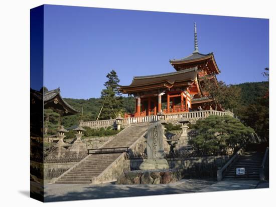 Exterior of Kiyomizu-Dera Temple, Dating from 1633, Kyoto, Kansai, Japan-Christopher Rennie-Stretched Canvas