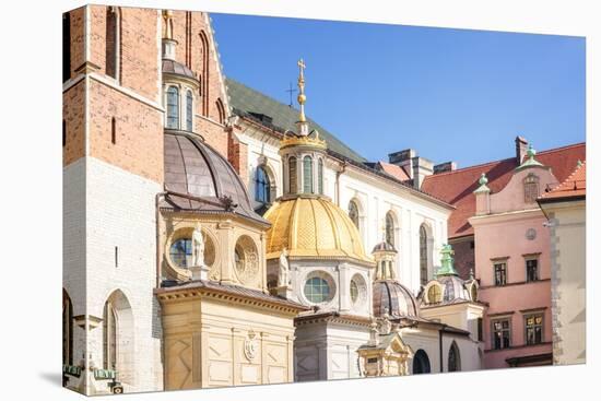 Exterior of Krakow Cathdral, Wawal Hill, Krakow, Poland, Europe-Kim Walker-Stretched Canvas