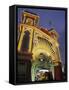 Exterior of Luna Park Entrance Illuminated at Twilight, St. Kilda, Melbourne, Victoria, Australia-Richard Nebesky-Framed Stretched Canvas