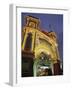 Exterior of Luna Park Entrance Illuminated at Twilight, St. Kilda, Melbourne, Victoria, Australia-Richard Nebesky-Framed Photographic Print