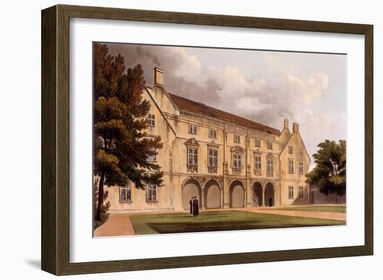 Exterior of Magdalene College Library, Cambridge, from 'The History of Cambridge', Engraved by…-William Westall-Framed Giclee Print