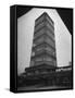 Exterior of Modern Research Tower Built by Frank Lloyd Wright For Johnson Wax Co-Eliot Elisofon-Framed Stretched Canvas