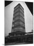 Exterior of Modern Research Tower Built by Frank Lloyd Wright For Johnson Wax Co-Eliot Elisofon-Mounted Photographic Print