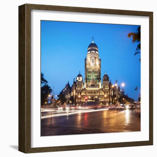 Exterior of Mumbai Municipal Corporation Building, Mumbai (Bombay), India, South Asia-Ben Pipe-Framed Photographic Print