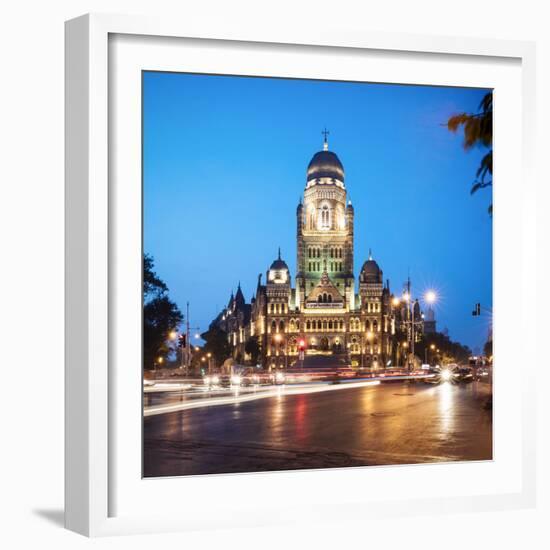 Exterior of Mumbai Municipal Corporation Building, Mumbai (Bombay), India, South Asia-Ben Pipe-Framed Photographic Print