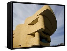 Exterior of National Museum of the American Indian, Washington DC, USA-Scott T. Smith-Framed Stretched Canvas