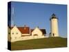 Exterior of Nobska Point Lighthouse, Woods Hole, Cape Cod, Massachusetts, USA-Fraser Hall-Stretched Canvas