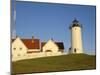 Exterior of Nobska Point Lighthouse, Woods Hole, Cape Cod, Massachusetts, USA-Fraser Hall-Mounted Photographic Print