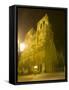Exterior of Notre Dame Cathedral at Night, Paris, France-Jim Zuckerman-Framed Stretched Canvas