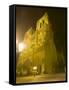 Exterior of Notre Dame Cathedral at Night, Paris, France-Jim Zuckerman-Framed Stretched Canvas