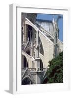 Exterior of Notre Dame, Paris, France, 14th Century-CM Dixon-Framed Photographic Print