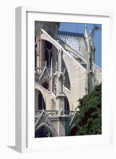 Exterior of Notre Dame, Paris, France, 14th Century-CM Dixon-Framed Photographic Print