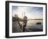 Exterior of Ortakoy Mosque and Bosphorus Bridge at Dawn, Ortakoy, Istanbul, Turkey-Ben Pipe-Framed Photographic Print