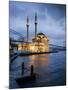 Exterior of Ortakoy Mosque and Bosphorus Bridge at Night, Ortakoy, Istanbul, Turkey-Ben Pipe-Mounted Photographic Print