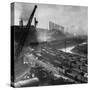 Exterior of Peech and Tozer Steel Mill-null-Stretched Canvas