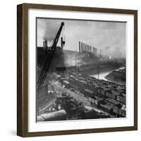 Exterior of Peech and Tozer Steel Mill-null-Framed Photographic Print