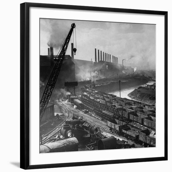 Exterior of Peech and Tozer Steel Mill-null-Framed Photographic Print