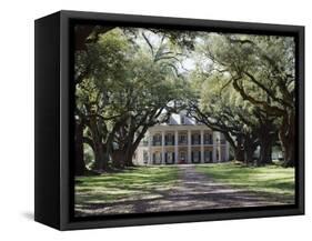 Exterior of Plantation Home, Oak Alley, New Orleans, Louisiana, USA-Adina Tovy-Framed Stretched Canvas