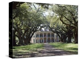 Exterior of Plantation Home, Oak Alley, New Orleans, Louisiana, USA-Adina Tovy-Stretched Canvas