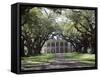 Exterior of Plantation Home, Oak Alley, New Orleans, Louisiana, USA-Adina Tovy-Framed Stretched Canvas