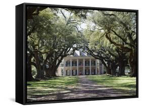 Exterior of Plantation Home, Oak Alley, New Orleans, Louisiana, USA-Adina Tovy-Framed Stretched Canvas