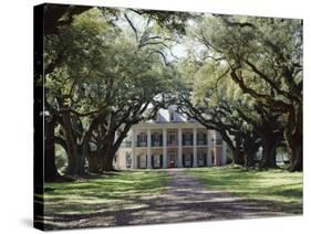 Exterior of Plantation Home, Oak Alley, New Orleans, Louisiana, USA-Adina Tovy-Stretched Canvas