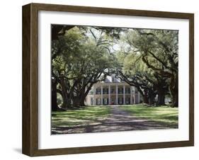 Exterior of Plantation Home, Oak Alley, New Orleans, Louisiana, USA-Adina Tovy-Framed Photographic Print