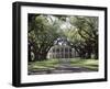 Exterior of Plantation Home, Oak Alley, New Orleans, Louisiana, USA-Adina Tovy-Framed Photographic Print