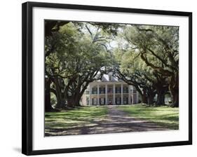 Exterior of Plantation Home, Oak Alley, New Orleans, Louisiana, USA-Adina Tovy-Framed Photographic Print