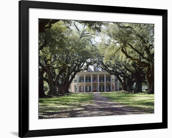 Exterior of Plantation Home, Oak Alley, New Orleans, Louisiana, USA-Adina Tovy-Framed Photographic Print