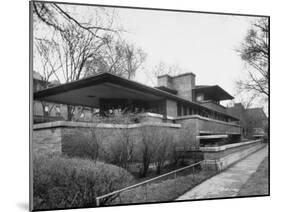 Exterior of Robie House Designed by Frank Lloyd Wright-null-Mounted Photographic Print