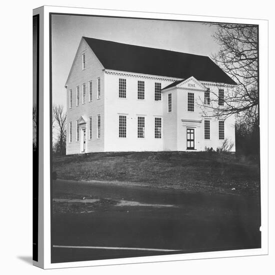 Exterior of Rocky Hill Meeting House, Example of Colonial Architecture, Dating from 1785-Walker Evans-Stretched Canvas