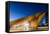 Exterior of Rotterdam Central Station at night, Rotterdam, Netherlands, Europe-Ben Pipe-Framed Stretched Canvas