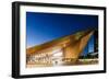 Exterior of Rotterdam Central Station at night, Rotterdam, Netherlands, Europe-Ben Pipe-Framed Photographic Print