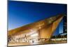 Exterior of Rotterdam Central Station at night, Rotterdam, Netherlands, Europe-Ben Pipe-Mounted Photographic Print